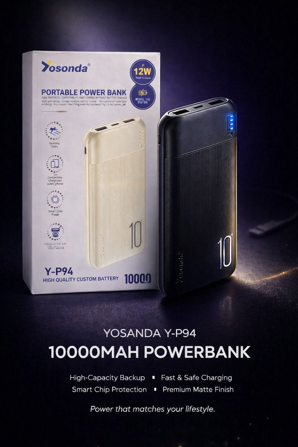 Yosonda Y-P94 10000mAh Portable Power Bank
