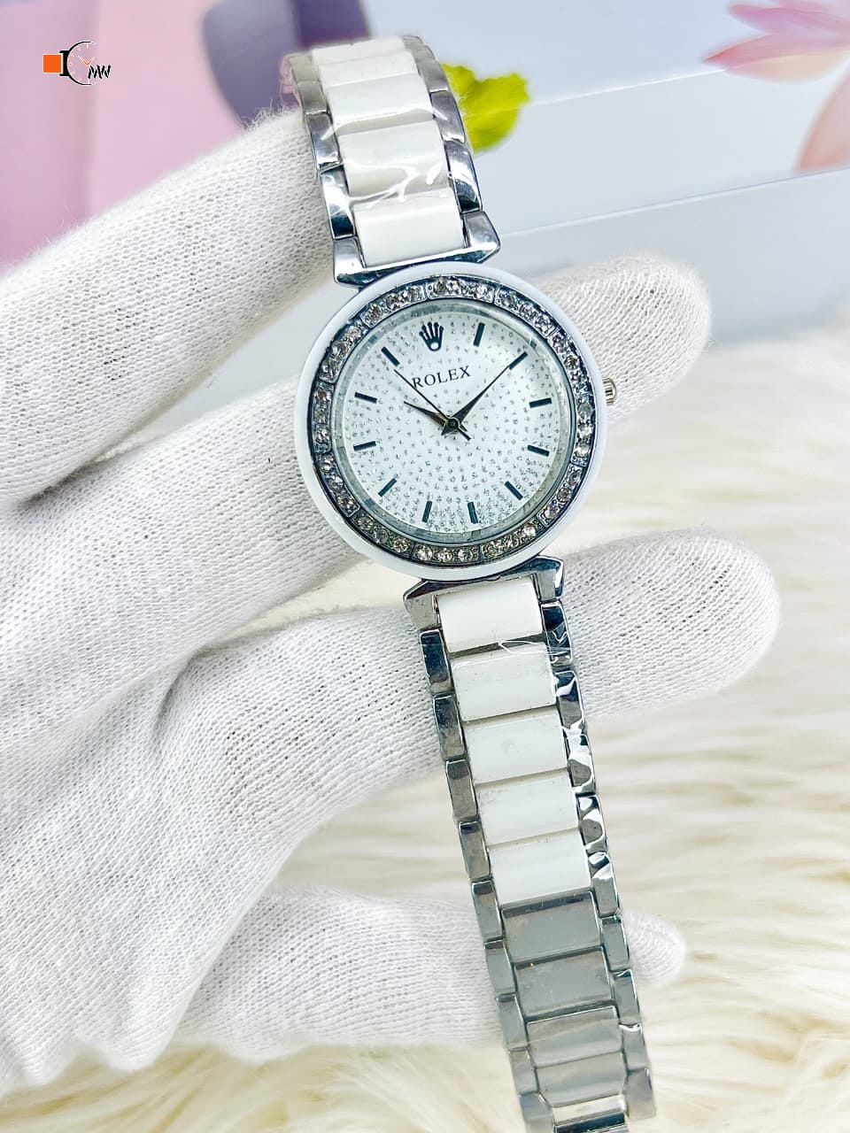 Fossil ES3675 Silver-Tone Stainless Steel Analog Watch