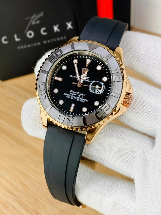 Rolex Submariner 116618LB – Gold & Black Two-Tone Luxury Watch (Superlative Chronometer, 1000 ft / 300 m Waterproof)